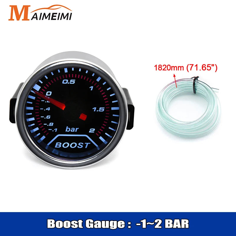 2" 52mm Exhaust Gas Temperature Gauge Auto Car LED EGT Voltmeter Tachometer Turbo Boost Oil Water Temp Gauge For Car Racing 12V