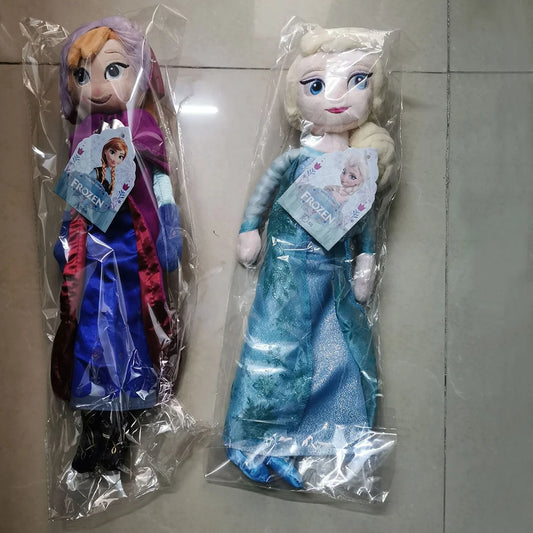 40-50 cm Frozen Princess Anna Elsa Plush Doll Toys Snow Queen Princess Anna & Elsa Soft Stuffed Toys Gifts for Girls Kids