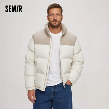 Semir Down Jacket Men Women 2024 New Winter Windproof Waterproof Outerwear Couple Puffer Jacket Cold-Proof Clothing