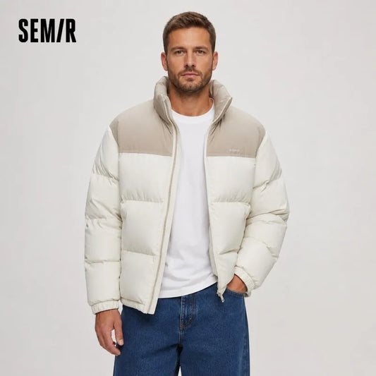 Semir Down Jacket Men Women 2024 New Winter Windproof Waterproof Outerwear Couple Puffer Jacket Cold-Proof Clothing