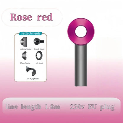 High-speed hair dryer - A negative ion hair care product suitable for home use, featuring powerful airflow and bladeless design