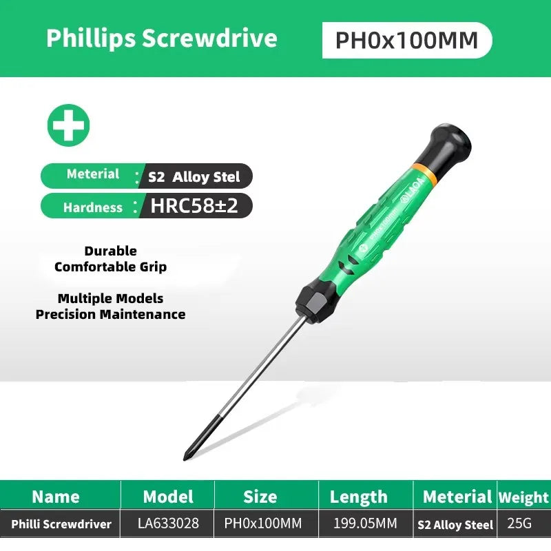 LAOA 1pcs precision screwdriver SL1.0-4.0 screwdriver phillips mini screwdriver phillips screwdriver plum blossom T5-T20
