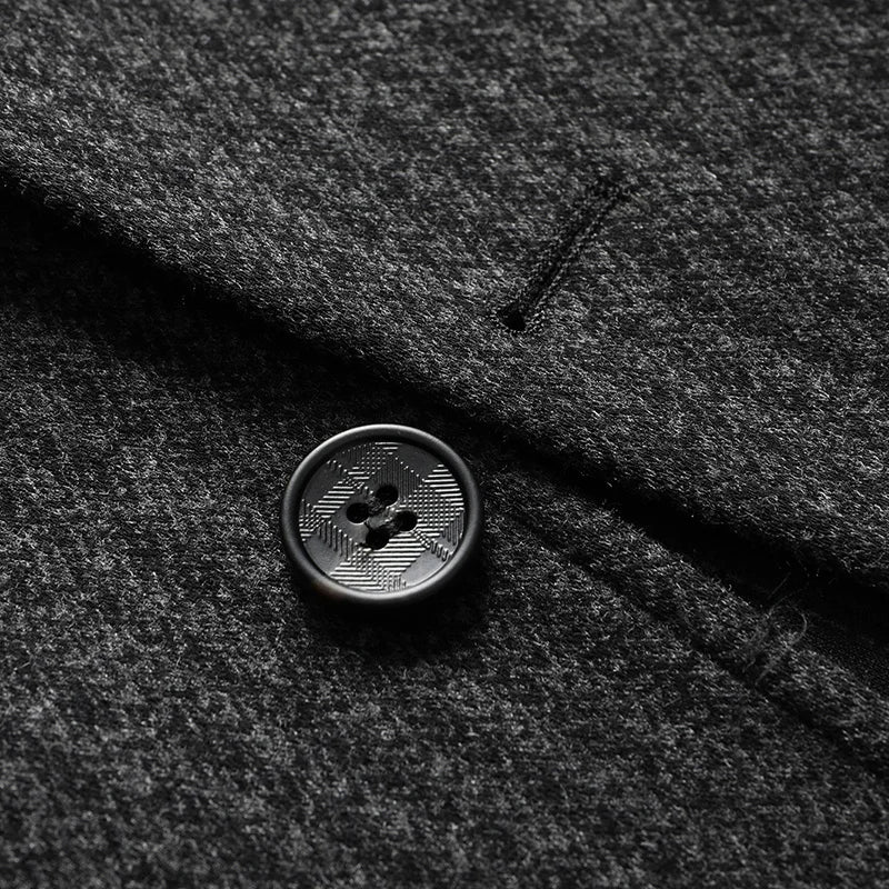 New Style Blazer Men's Fashion Korean Version Business Wedding Gentleman Wool Versatile Host Slimming Casual Banquet Blazer