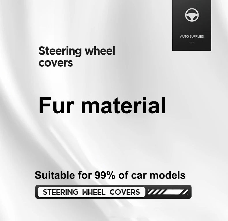 Suede Car Steering Wheel Cover Anti-Slip Protector Shell For Honda Mugen Power Civic Accords CRV Hrv Jazz CBR VTEC VFR Accessory