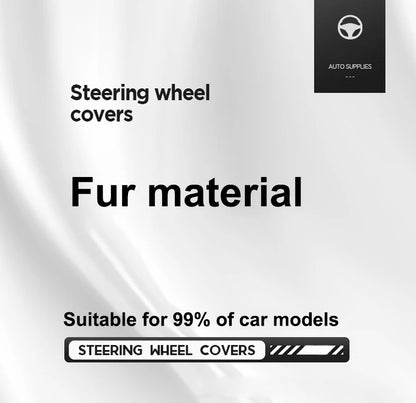 Suede Car Steering Wheel Cover Anti-Slip Protector Shell For Honda Mugen Power Civic Accords CRV Hrv Jazz CBR VTEC VFR Accessory
