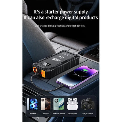 Portable Car Jump Starter Device Emergency Boosters High-power Automobile Bank Powerful Supply With Lighting Accessory