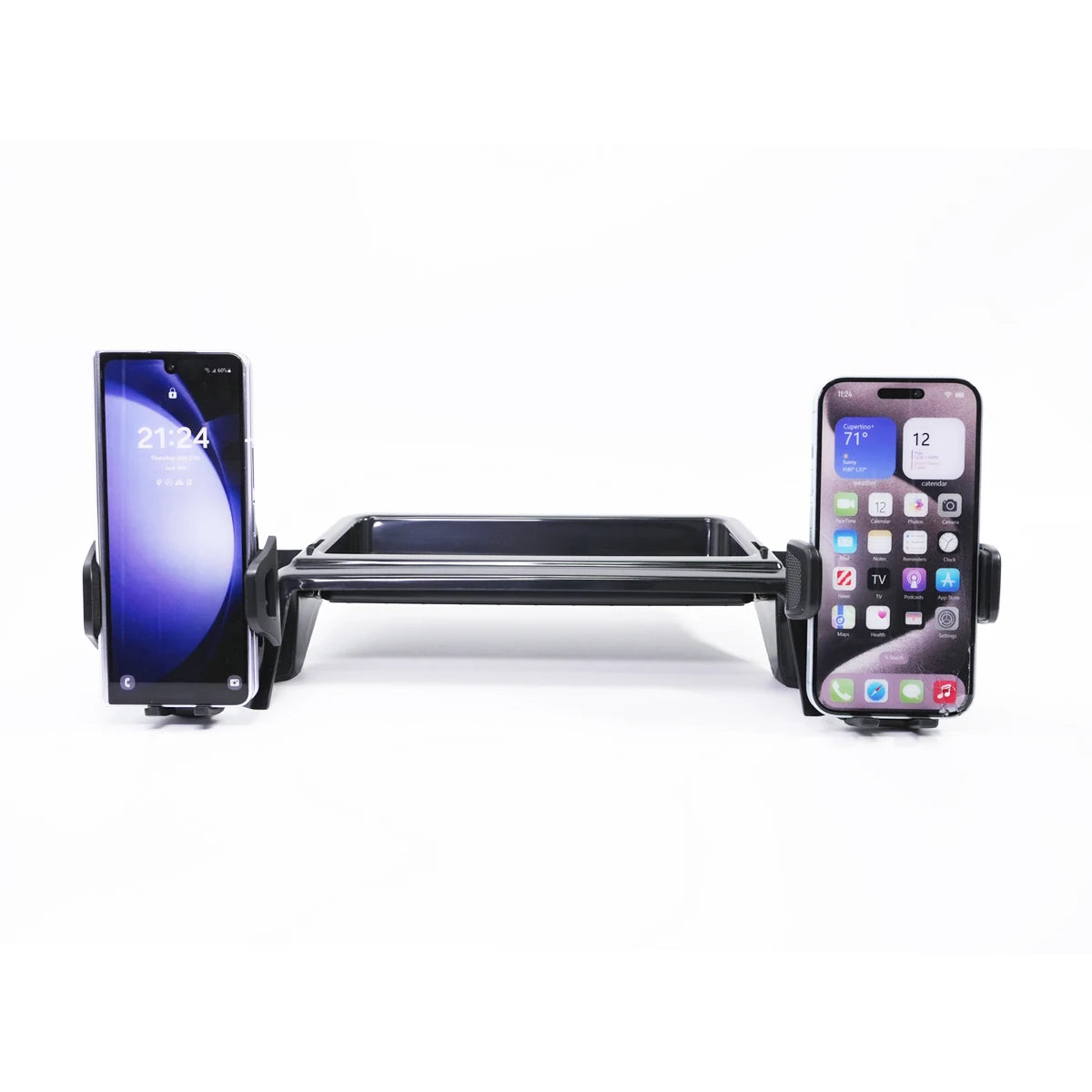 For Honda Odyssey RL6 2018-2022 2023 2024 Double Phone Holders Base Multifunctional Storage Box Car Screen Fixed Car Accessories