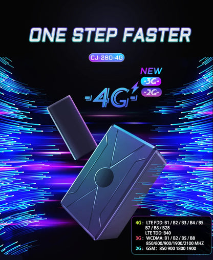 24000ma 4G Car Magnet GPS Tracker  Historical Trajectory Tracking Start Stop Location Shock SMS Call Alarm Locator Free Web APP