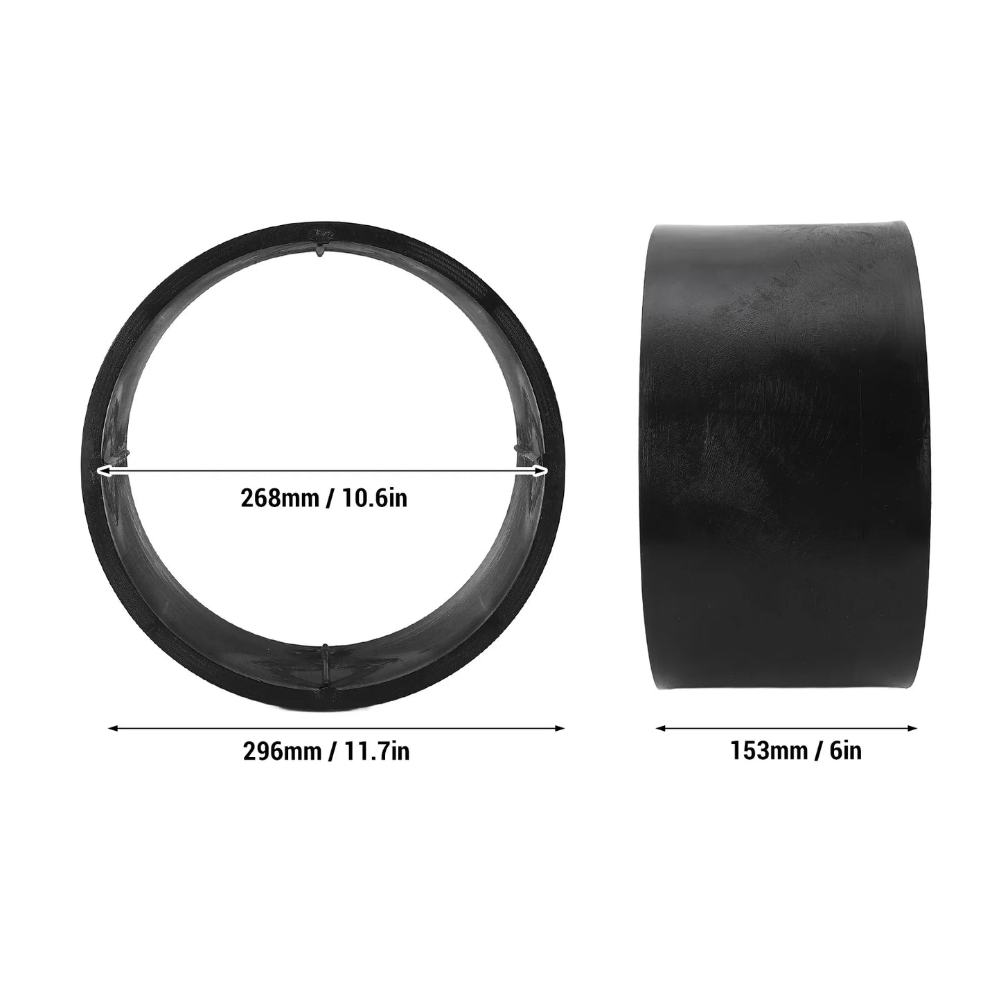 Go Kart Tire Sleeve 11x7.10-5 Go Kart PVC Tire Sleeve Less Traction Easy Installation Smoother Ride Sturdy for Drift Trike