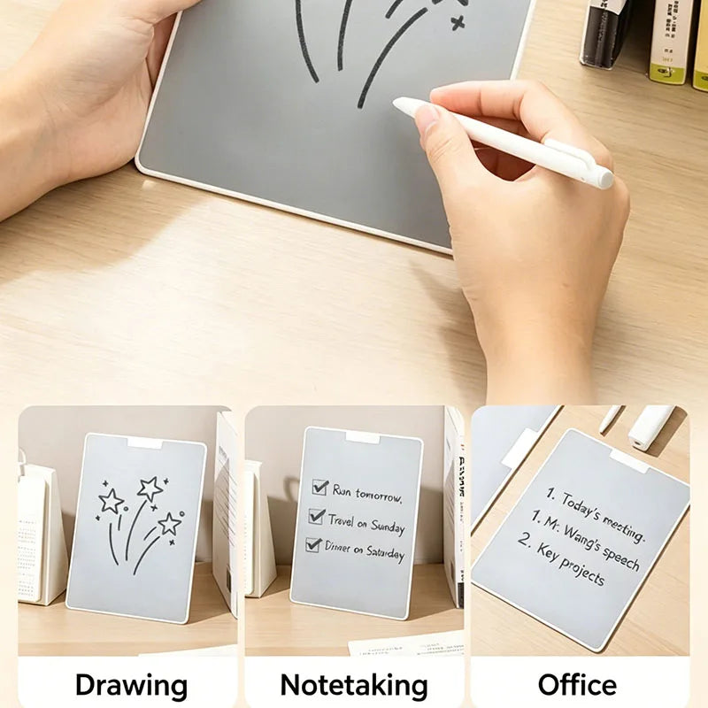 8.5 10.5 15-inches Creative Portable Drawing Board Writing Pen Magnetic Suction Handwriting Graffiti Can Be Wiped Children's Toy