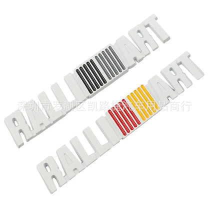 Car Metal Logo Emblem Badge Body Stickers For Mitsubishi RALLIART pajero l200 evo lancer х outlander asx xforce Grandis Eclipse