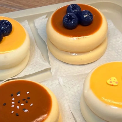 Simulation Soufflé Fiddy Squeeze Toy Decompression Pressure Relief Fingertip Toy Blueberry Strawberry Slow Rebound Toy
