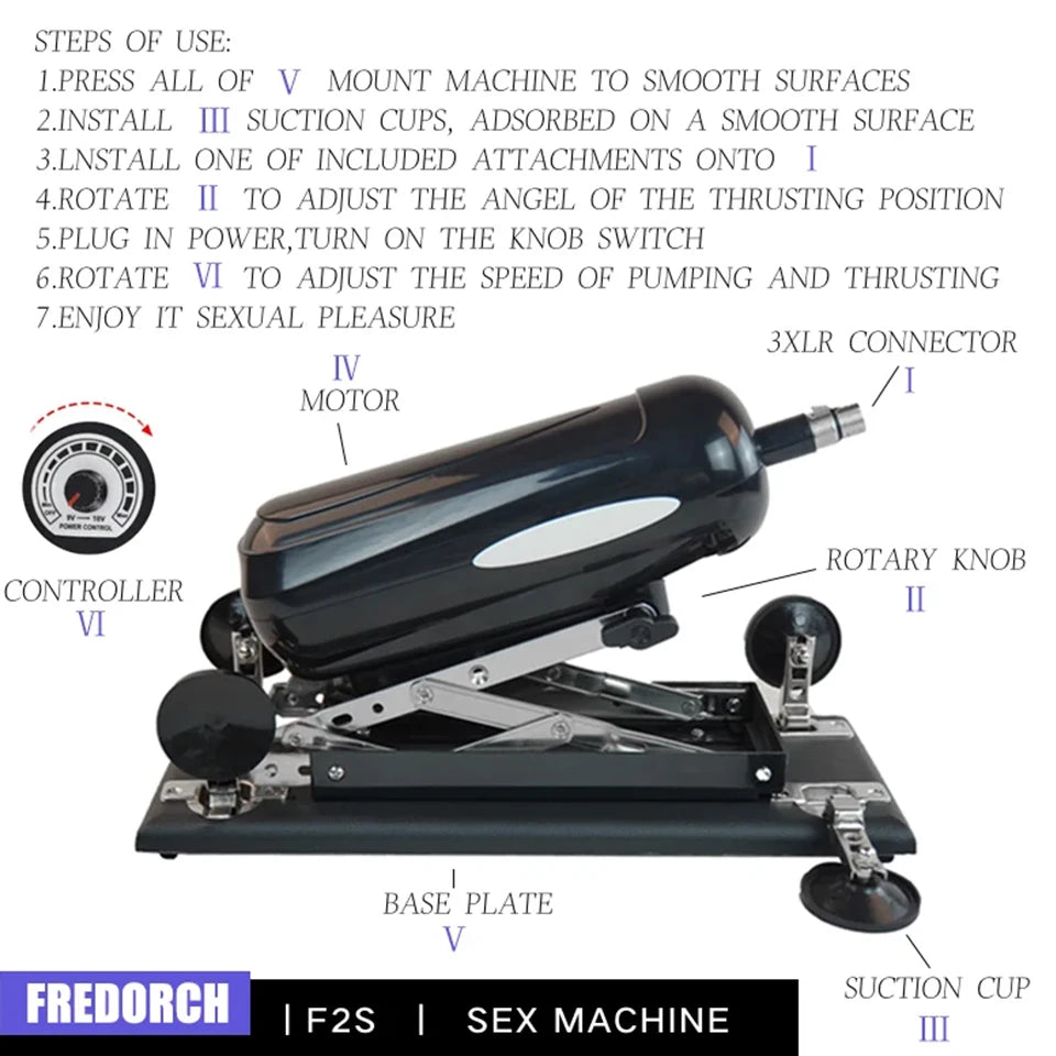 Automatic Telescopic Sex Machine Thrust Dildo Machine with Big Dildo for Men and Women Masturbation Sex Toys