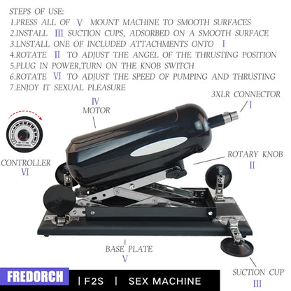 Automatic Telescopic Sex Machine Thrust Dildo Machine with Big Dildo for Men and Women Masturbation Sex Toys
