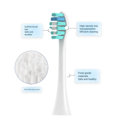 For Sonicool Electric Toothbrush Head 051B Cleaning Replacement Head DuPont Bristle Replacement Brush Heads Nozzles，4/8/16pcs