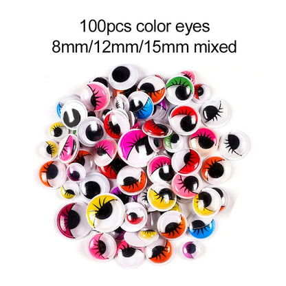 Colorful Craft Kit for Kids DIY Toys Puzzle Handicraft Toys Variety Craft Supplies Set Twisting Rod Plush Ball Button TMZ