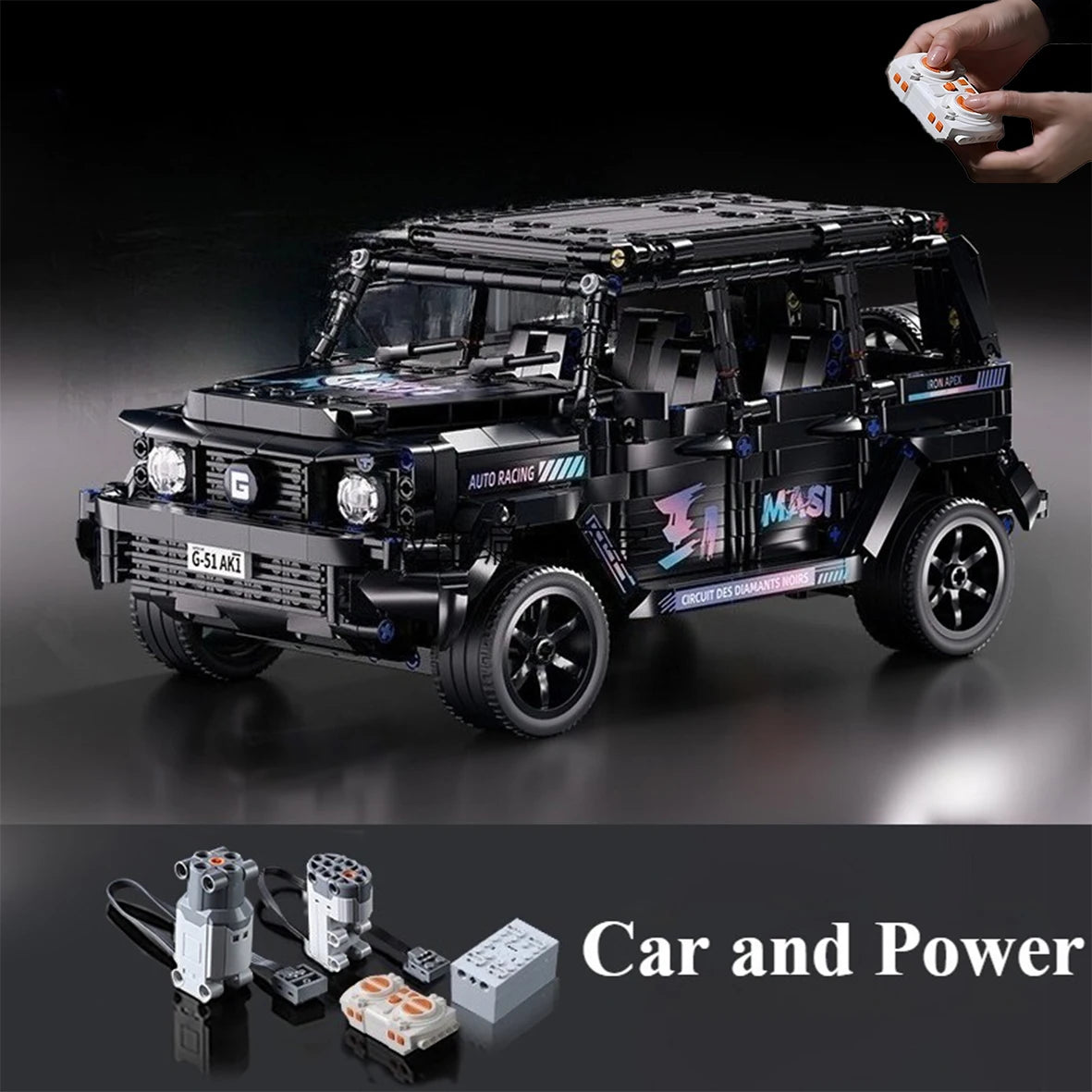 Building Block Sports Car 1:14 RC Toy Car, Building Block Toy Birthday Gift, Sports Car Model, Children's DIY Gift