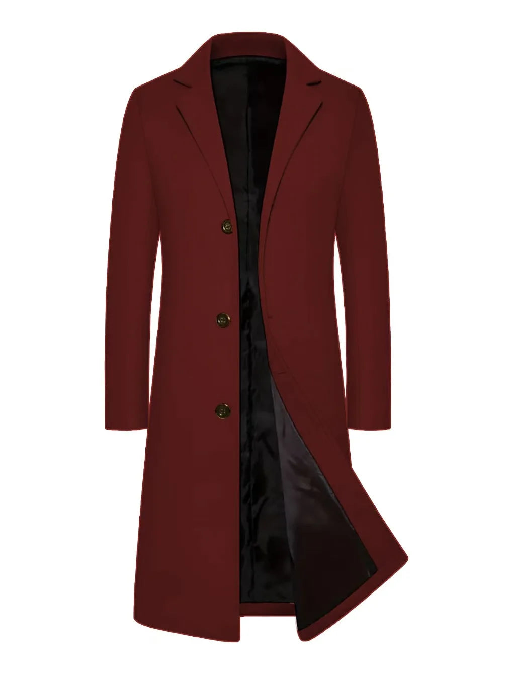 Men's Wear Woollen Coat Men Clothing Men's Autumn Trench Coat Warm Woolen Overcoat Male Autumn Winter Male Warm Long Jacket New