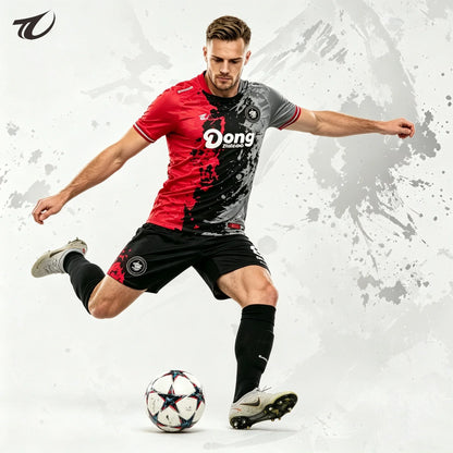 Sublimation Customize Own Design Printing Club Team Training Football Jersey Kits Quick Dry Breathable Soccer Uniforms Wear Set