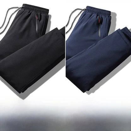 TUCANO Men's Thickened down Cotton Pants Outdoor Winter Sports Wearable Long Trousers Youth Casual Straight Leg Multi Pocket