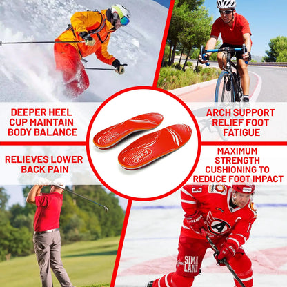 Arch Support Insert Plantar Fasciitis Relief Foot Pain Orthotics Insole Men Women Comfort Cushion Insole  Flat Feet Heel Spur