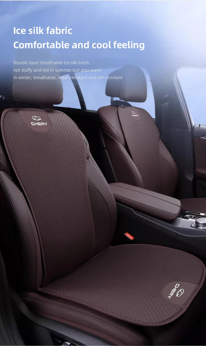 Car Seat Pad Backrest Mat Ice Silk Flax Seat Cushion Covers For Chery Tiggo 7 Pro 8 4 5 3 2 T11 5X Amulet Fora QQ IQ Fulwin