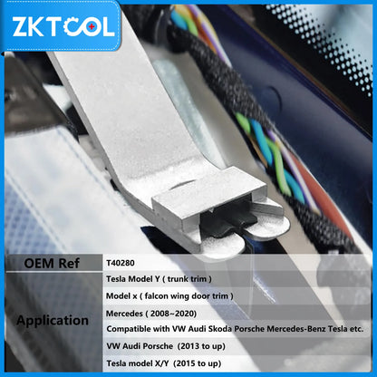 T40280 OMEGA Clip Remover, Interior Remover, Panel Remover, Clip Clamping Tool, Body Panel Clip Remover Wrench