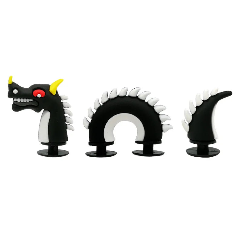 Hit  Cute Cartoon Shoe Decoration Buckle Charms Accessories Head Top Dragon Snake Crocodile DIY Combination Kids BHL1245-cat
