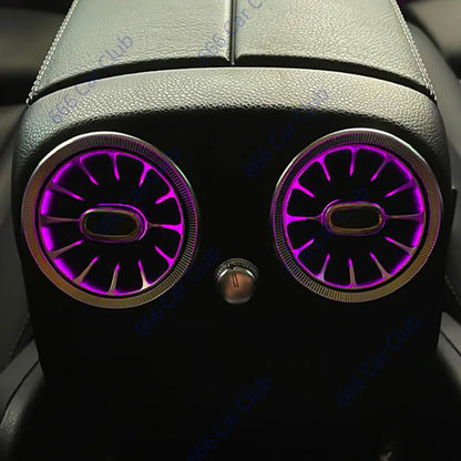 256 Colour LED Vents For Mercedes Benz C Class W205 W447 W213 W156 W117 W176 Bluetooth APP Control Car Nozzle Turbine Air Outlet