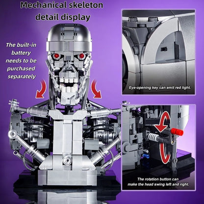 1469PCS Mechanical Skeleton Building Block Toy Ornament, Cool, Family Gathering Assembly Game and Study Collection, Holiday Gift