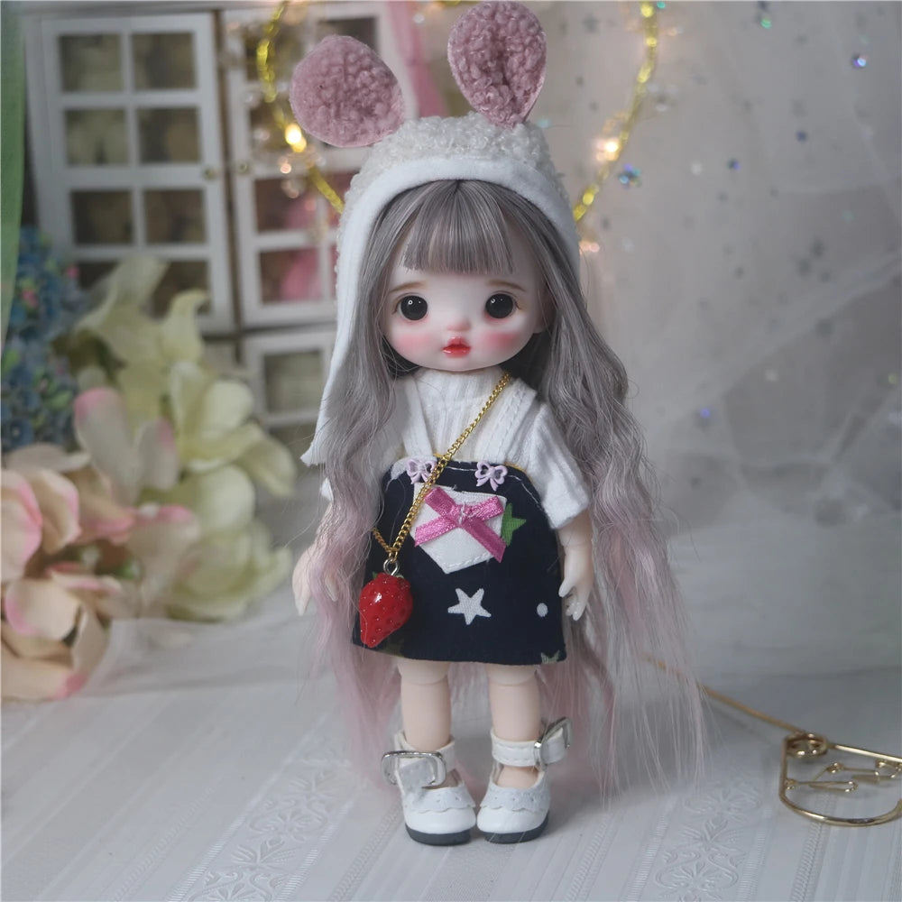 Original Bjd Diy Dress Up Doll 1/8 Joint Mobility Fashion Princess Doll 3d True Eye Girl.S Birthday Full Set Accessories Gift