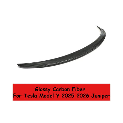 For Tesla New Model Y Juniper 2025 2026 High Performance Spoiler Real Carbon Fiber Original Trunk Wing Accessories