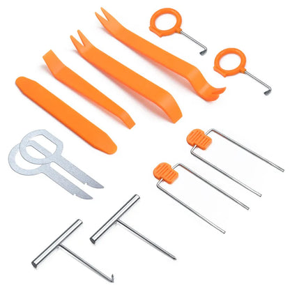Set Portable Car Panel Removal Tool Kit Nail Puller Radio Audio Door Pry Repair Clip Trim Dash Removal Installer Hand Tool