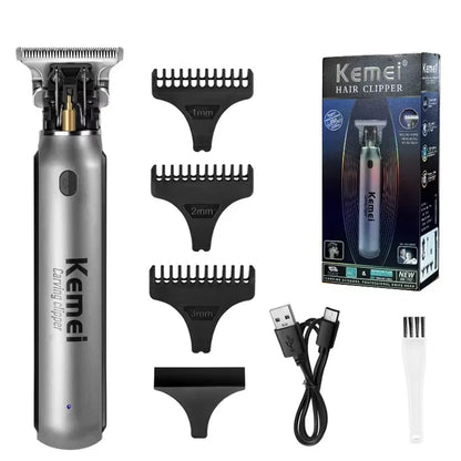 KEMEI KM-1757 Professional Electric Hair Trimmer For Men Cordless Beard And Hair Clipper Hair Cutter Machine Rechargeable Set
