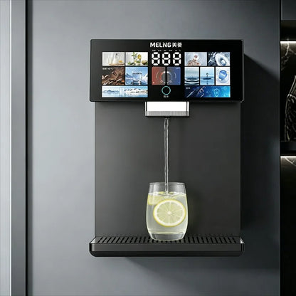 Pipeline machine wall mounted water dispenser UV antibacterial household refrigeration and heating integrated system