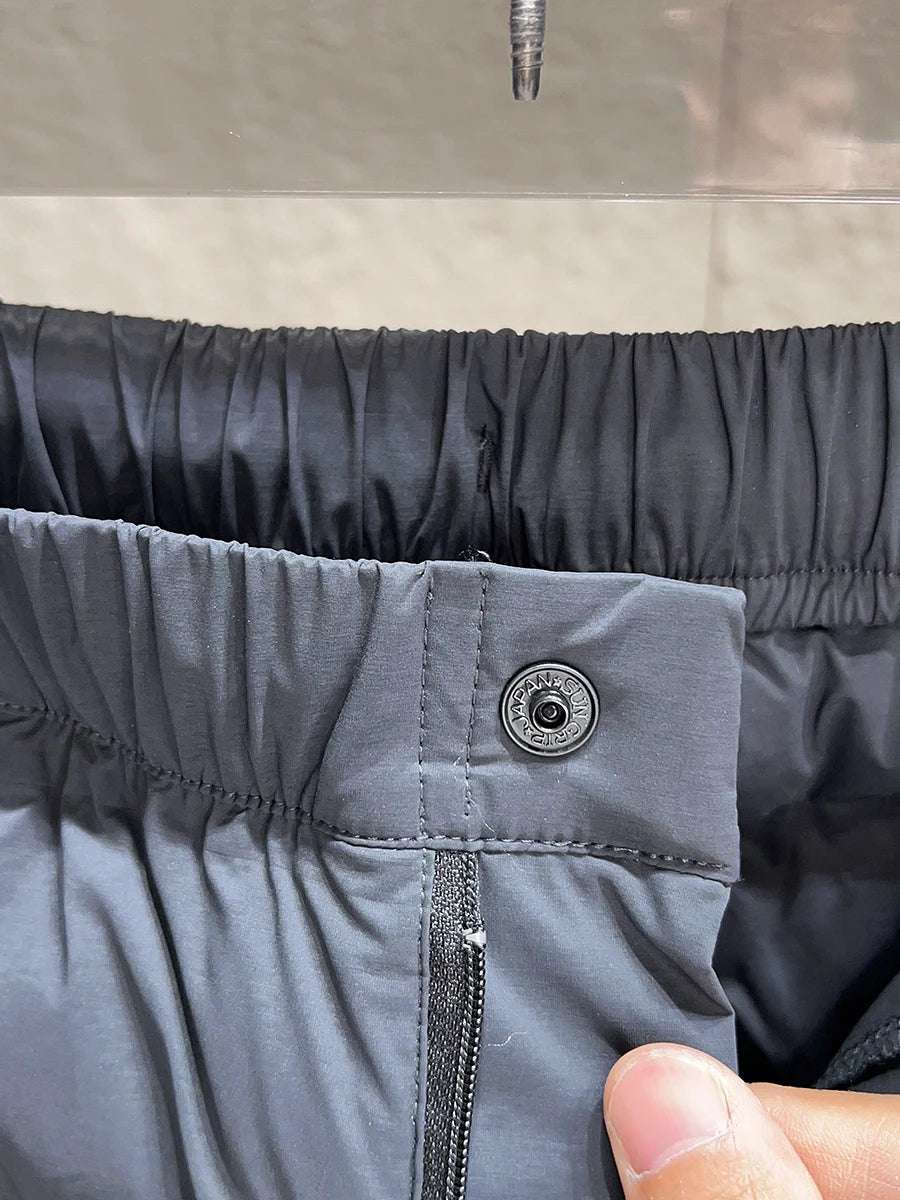 Thickened Cotton Pants Men's Winter Outdoor Warm Windproof Water-Resistant Casual Trousers Youth Fashion Straight Leg Long Pants
