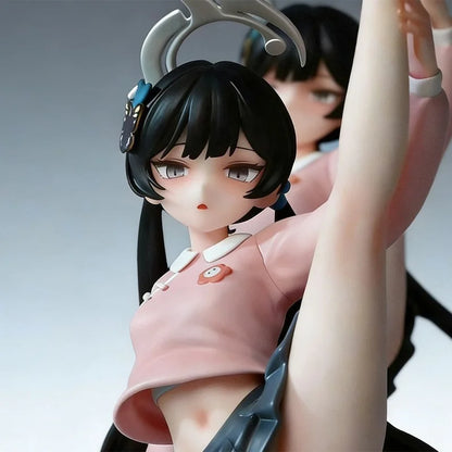 Blue Archive Anime Figure Gk Model Kisaki One Leg Lifting Pose Pvc Collectible Gift For Adult Desktop Computer Chassis Ornament