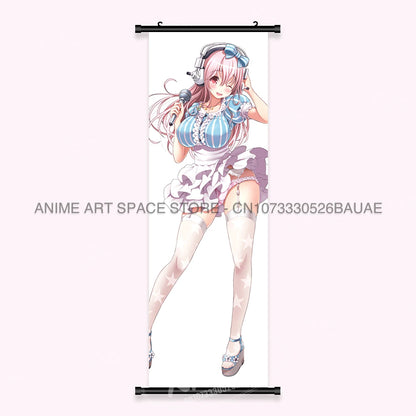 Video game Wall Artwork Canvas Scrolls Picture Anime Movie Role Poster Hanging Painting Print Home Decoration For SUPER SONICO