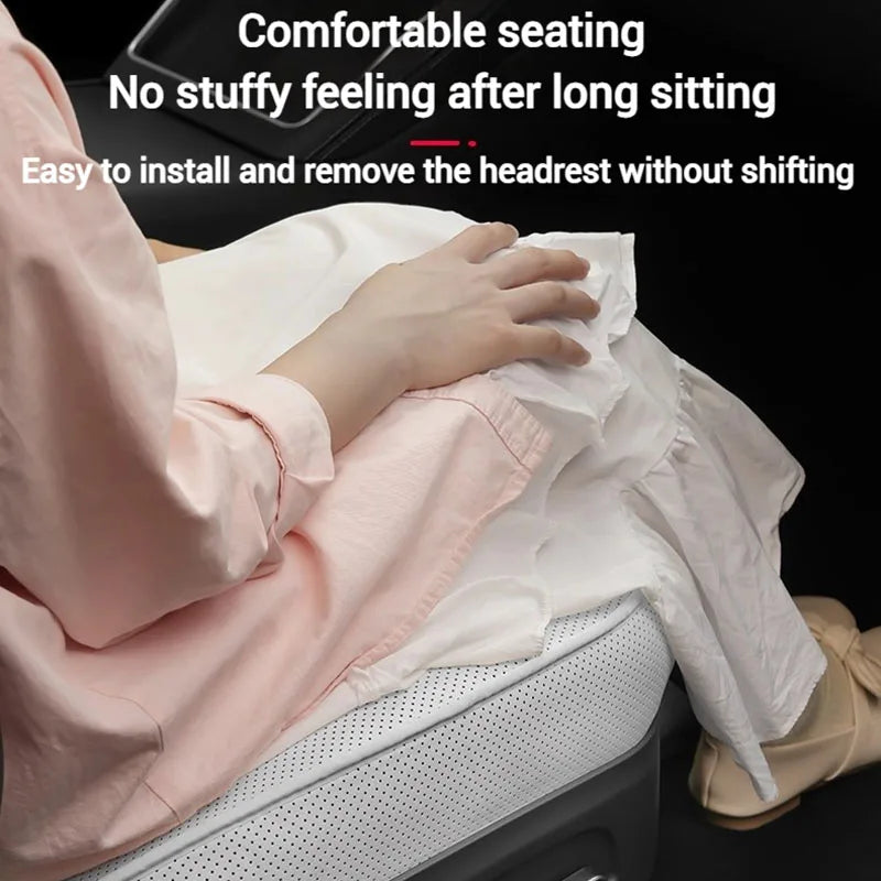 For Tesla Model Y Juniper 2025+ & 2026 Nappa Leather Seat Cushion Ventilation Comfortable Split Single Sitting Back row Set
