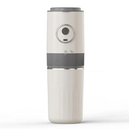 2-in-1 Portable Wireless Outdoor Camping Coffee Machine - Bean Grinding & Hand Brewing Portable Coffee Maker
