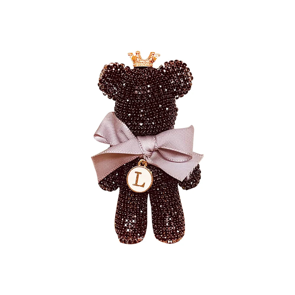 Creative Crown Diamond Cute Bear Car Fragrance Perfume Clip Air Outlet Aroma Air Fresher Decoration Accessories Aromatherapy