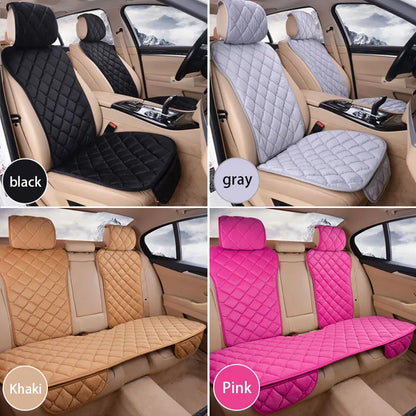 SEAMETAL Winter Car Seat Cover Soft Warm Car Seat Cushion Universal Plush Interior Protector Mat Auto Seats Cover Accessories