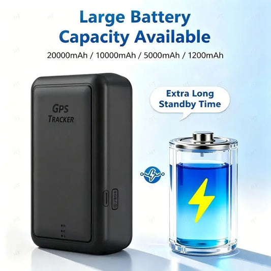 4G GPS Tracker Car 10000/20000mAh Vehicle GPS Locator Real-time GPS Tracking Device Long Standby Anti-theft Alarm Position APP