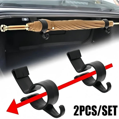 2PCS/Set Car Hooks for Back of Car Seats, Trunk, Fishing Rods, Umbrellas, Towels, Multi-Functional Car Storage Hanger