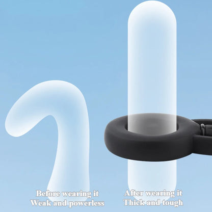 Inflatable Cock Ring Ejaculation Delay Penis Ring Liquid Silicone Erection Enhancing Flirting Training Male Masturbator Sex Toys