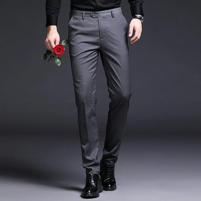 Top Grade New Brand Casual Fashion Business Suit Pant Office Trousers For Men Dress Pants Straight Trousers Men's Clothing