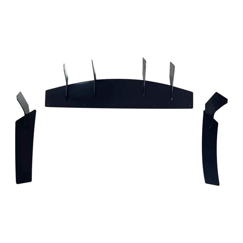 For 2015-2018 2019 2020 2021 Ford Mustang 4 Fins Rear Bumper Diffuser Splitters  Spoilers Lip Auto Accessories Refit Decoration
