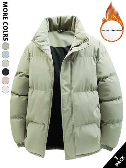 Men's Winter Cotton Clothing, Cold-Resistant and Heat-Retaining, Windproof and Thick, Suitable for Daily Commuting, Outdoor Travel, Autumn and Winter Outings, Home Wear, Friend Gatherings, Short Trips