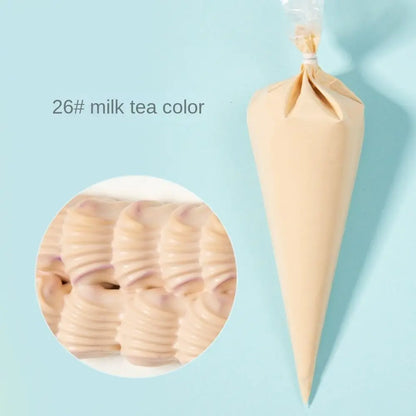 Creative Imitation Cream Glue Fake Whipped Clay Glue Soft Clay with Nozzle Clay Glue Cream in Bags 100g Cream Gum DIY Hair Clip
