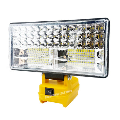 Power Tool Parts 8 Inch Work Lights Lamp Spotlight for Milwaukee for M18 for Dewalt DCB200 18V 20V Li-ion Battery USB Power Bank